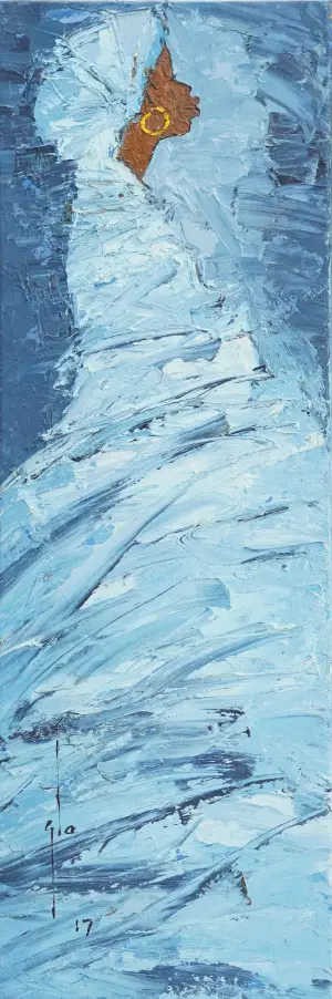 Blue Figure