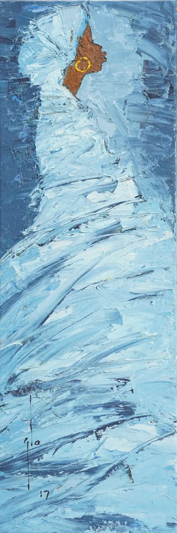 Blue Figure by Prof. Ablade Glover